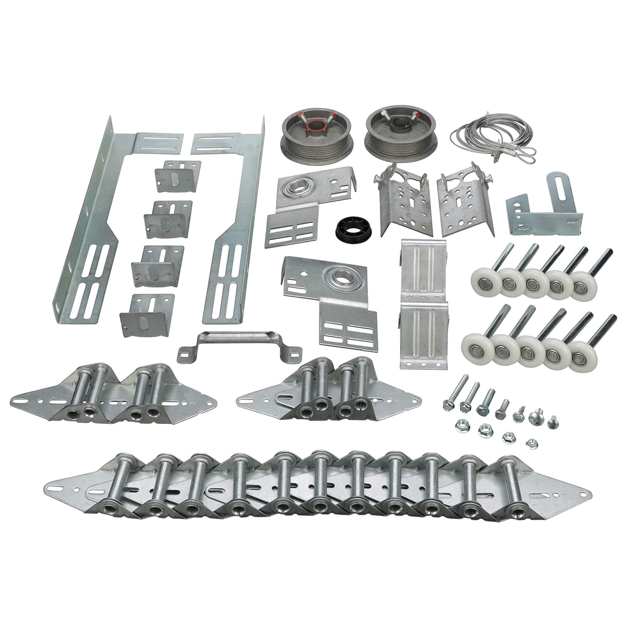 Garage Door Hardware Installation Kit for 16' by 7' Doors - Garage and Sliding Door Hardware